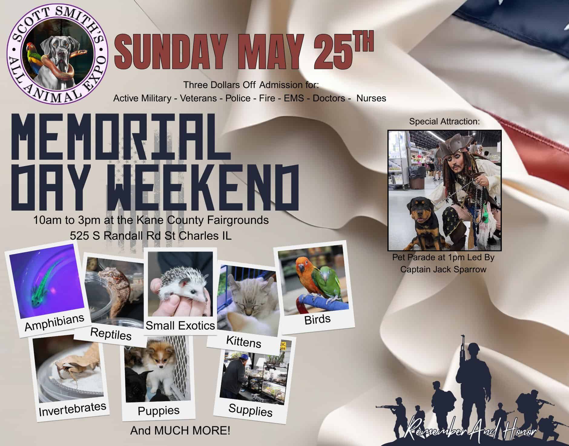 Scott Smith’s All Animal Expo memorial weekend