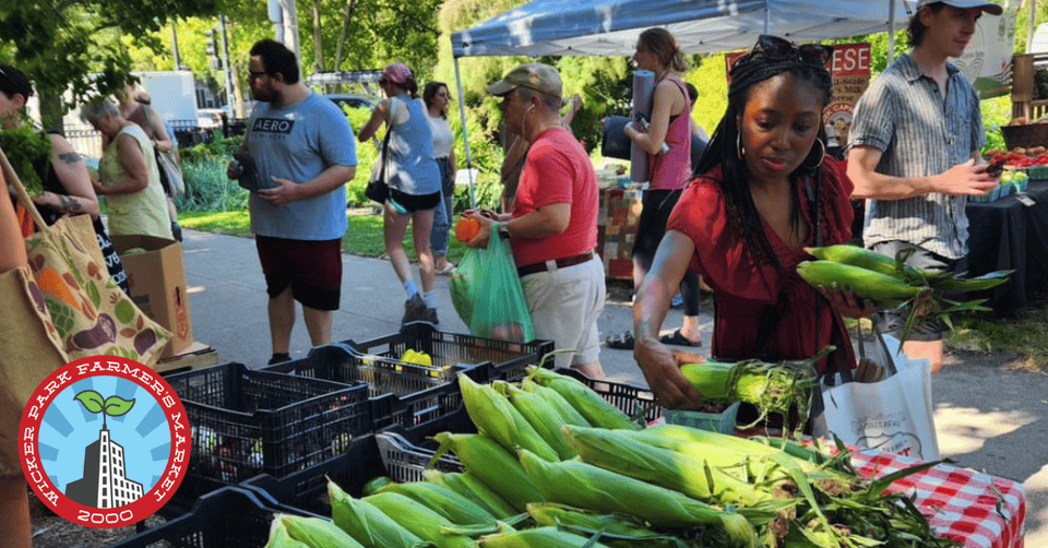 Wicker Park Farmers Market targ na świeżym powietrzu
