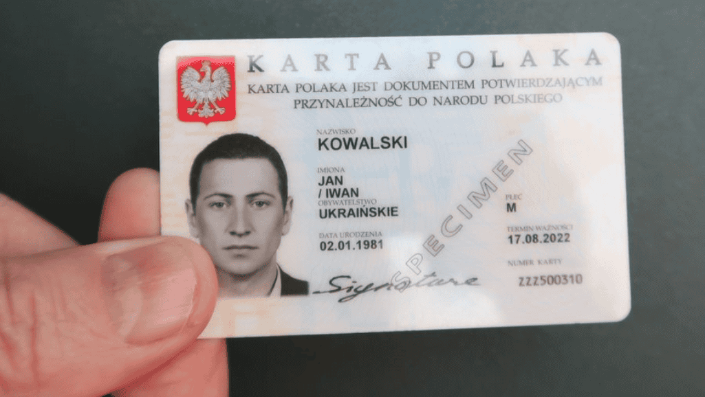 karta polaka dokument