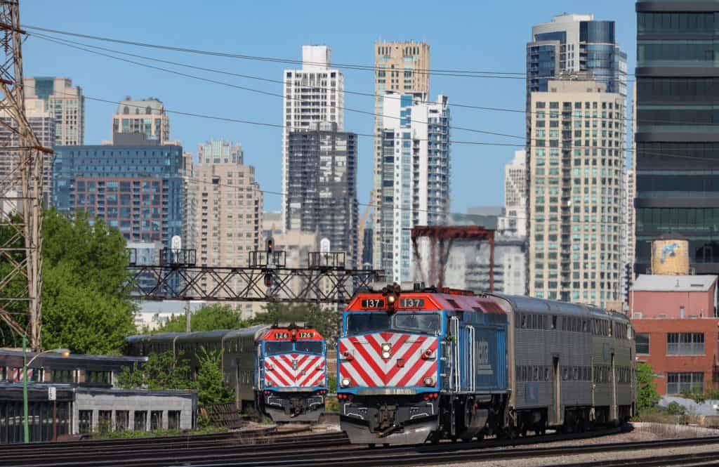 pociągi metra w chicago