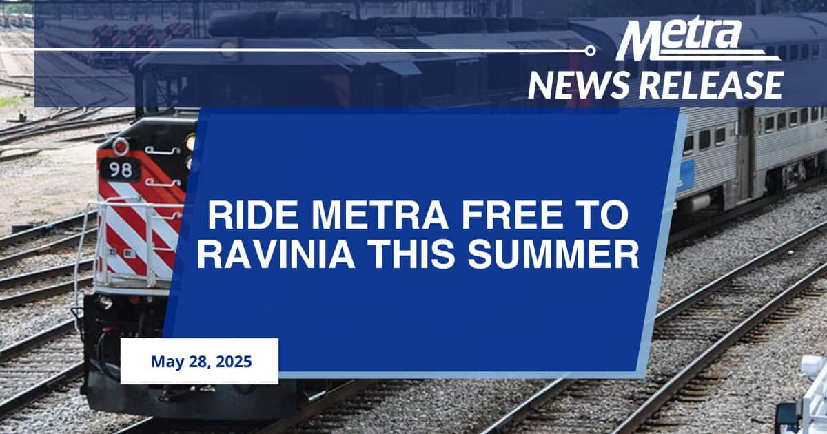 pociągi metra wożą za darmo na festiwal ravinia