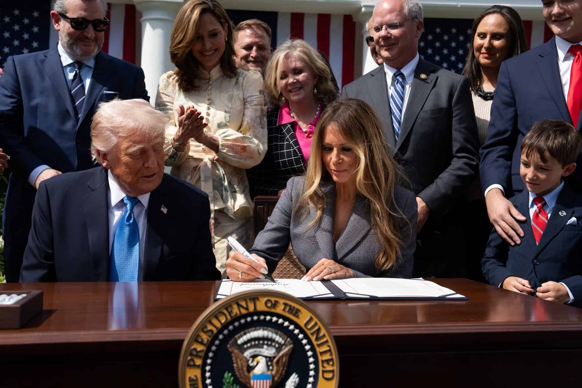 donald trump melania trump take it down act