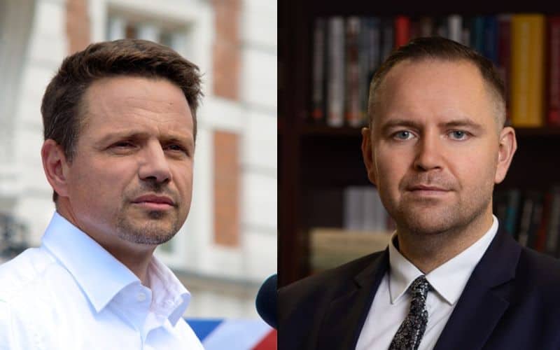 rafał tzraskowski i karol nawrocki, kandydaci na prezydenta rp