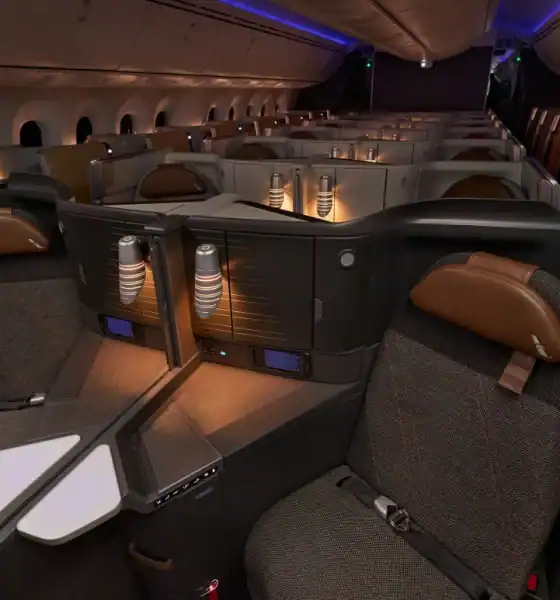 luksusowy samolot american airlines