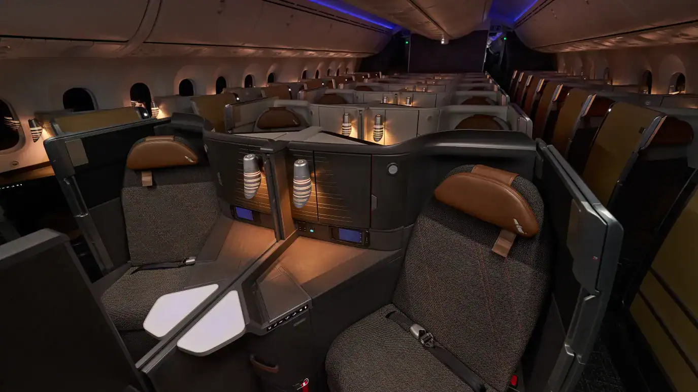 luksusowy samolot american airlines