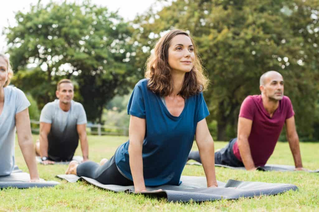 joga w parku