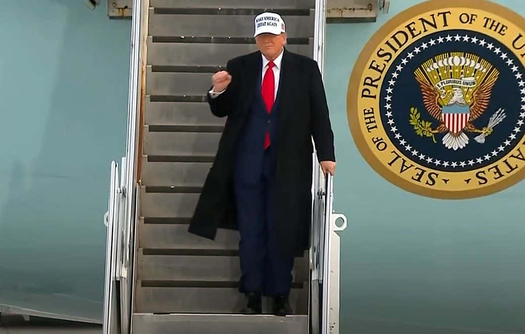 trump wylądował w calgary, szczyt g7