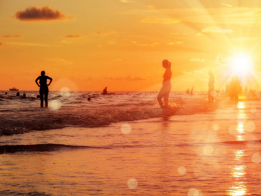 upał plaża floryda lato