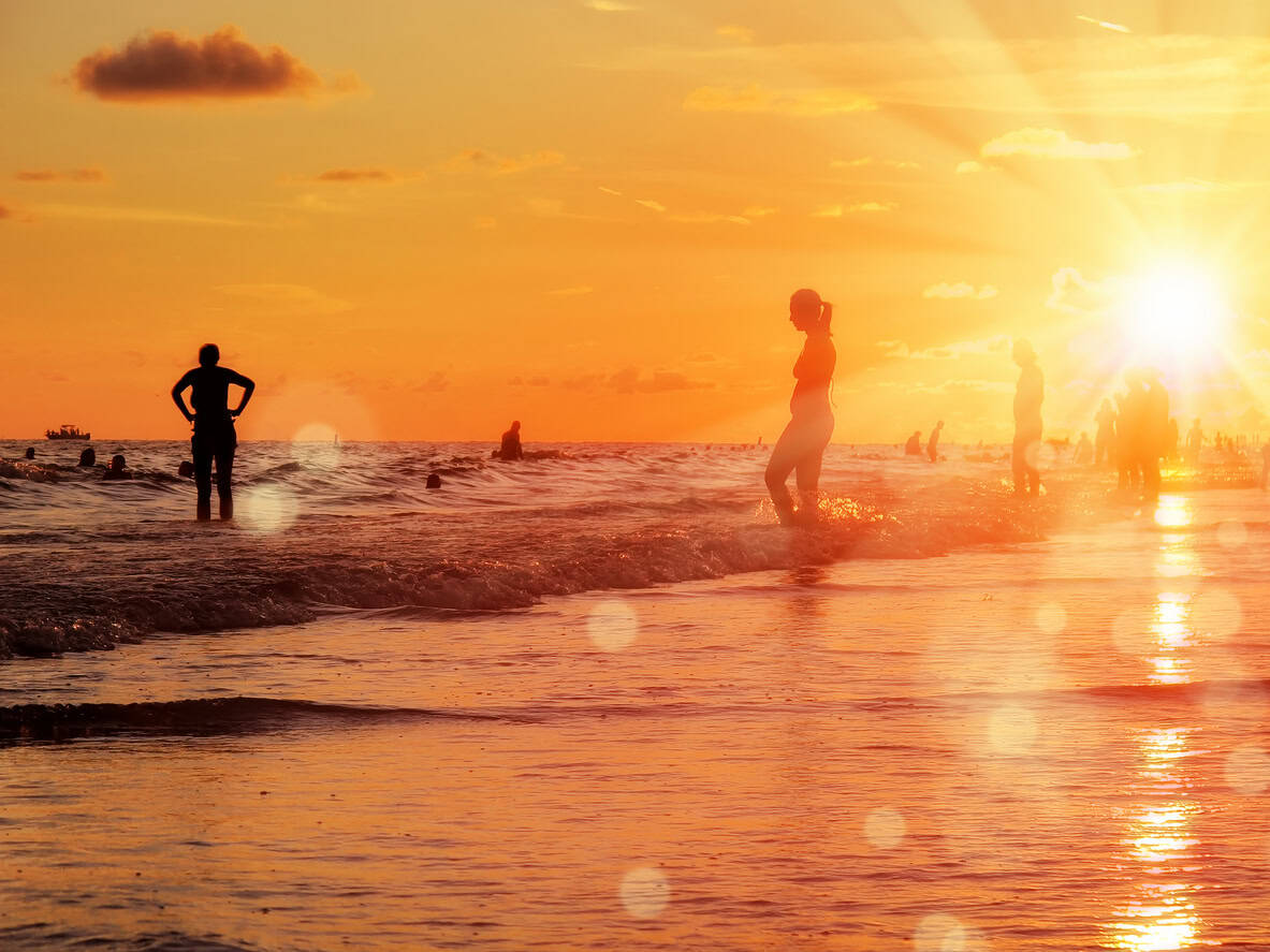 upał plaża floryda lato