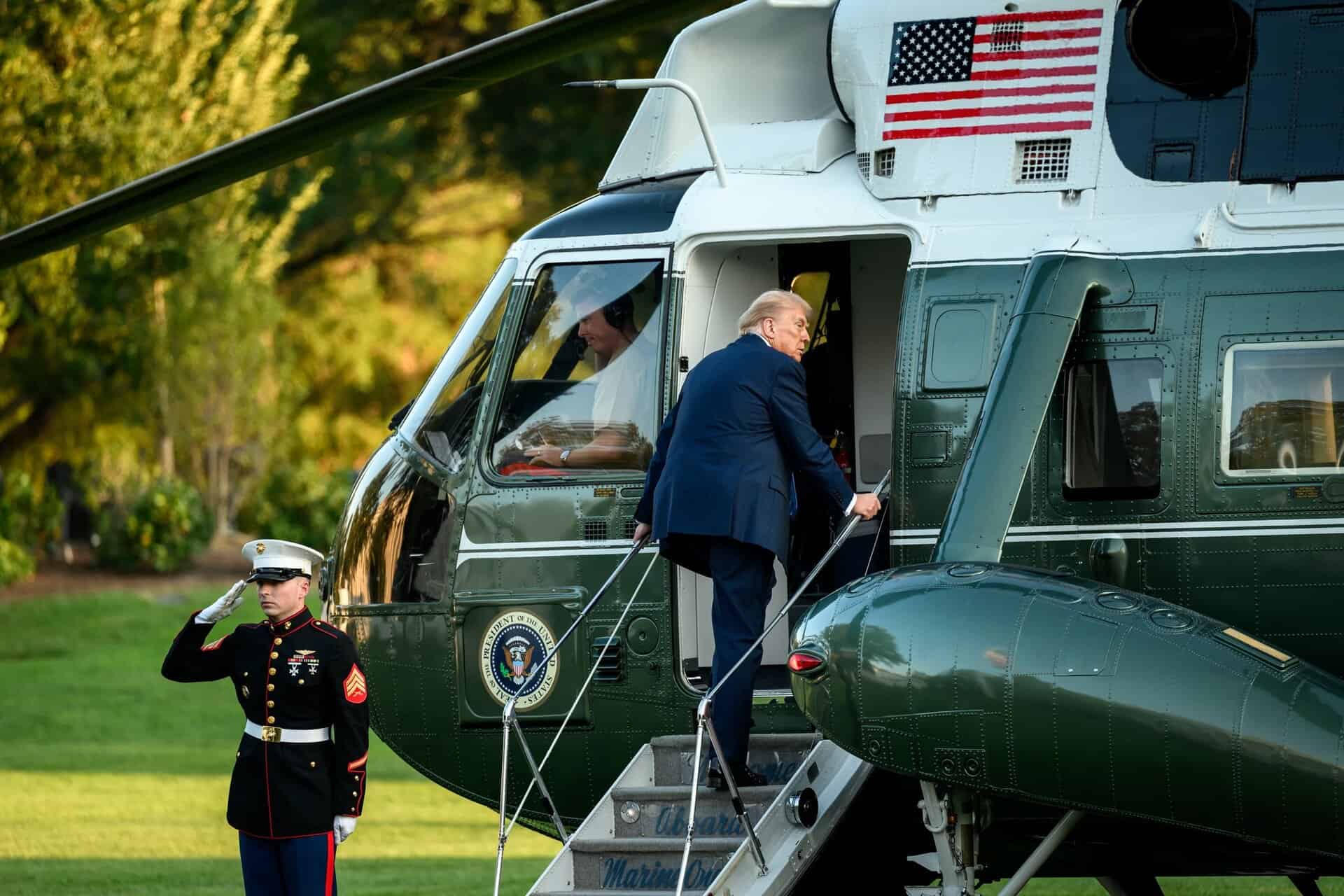 donald trump marine one