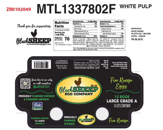 jaja wycofane, Black Sheep Egg Company
