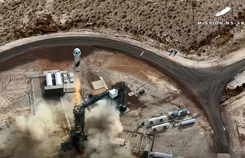 Blue Origin start rakiety