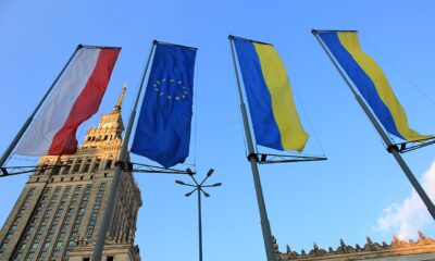 flaga ukraińska w warszawie