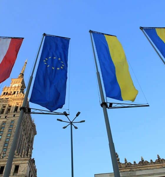 flaga ukraińska w warszawie