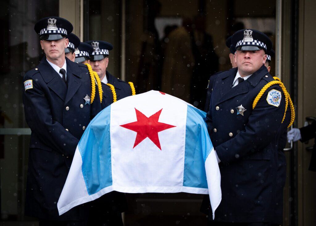 Uroczystości pogrzebowe Jamesa E. O’Grady'ego, 13 stycznia