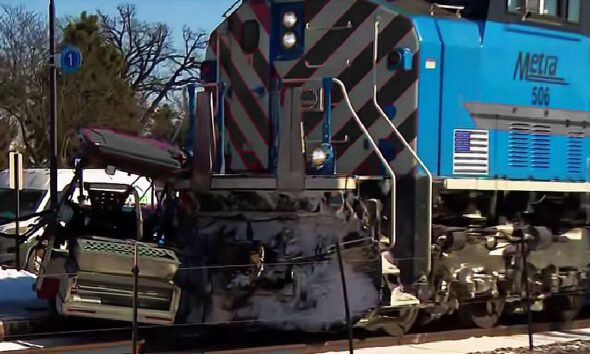 wypadek bartlett pociąg metra pług śnieżny