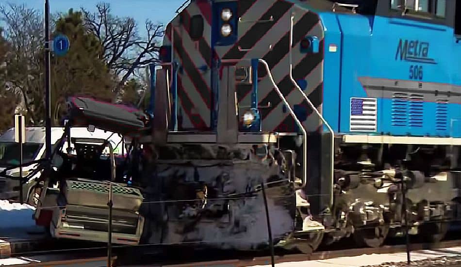 wypadek bartlett pociąg metra pług śnieżny