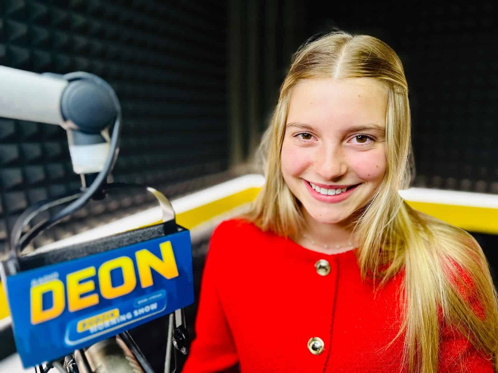 Olivia Gebarowski podczas wyborów królowej parady Dnia Konstytucji 3-Maja.