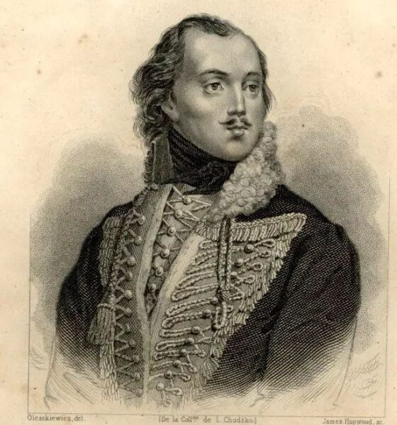 Kazimierz Pułaski. Grafika Jamesa Hopwooda z ok. 1840 roku