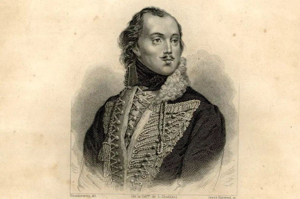 Kazimierz Pułaski. Grafika Jamesa Hopwooda z ok. 1840 roku