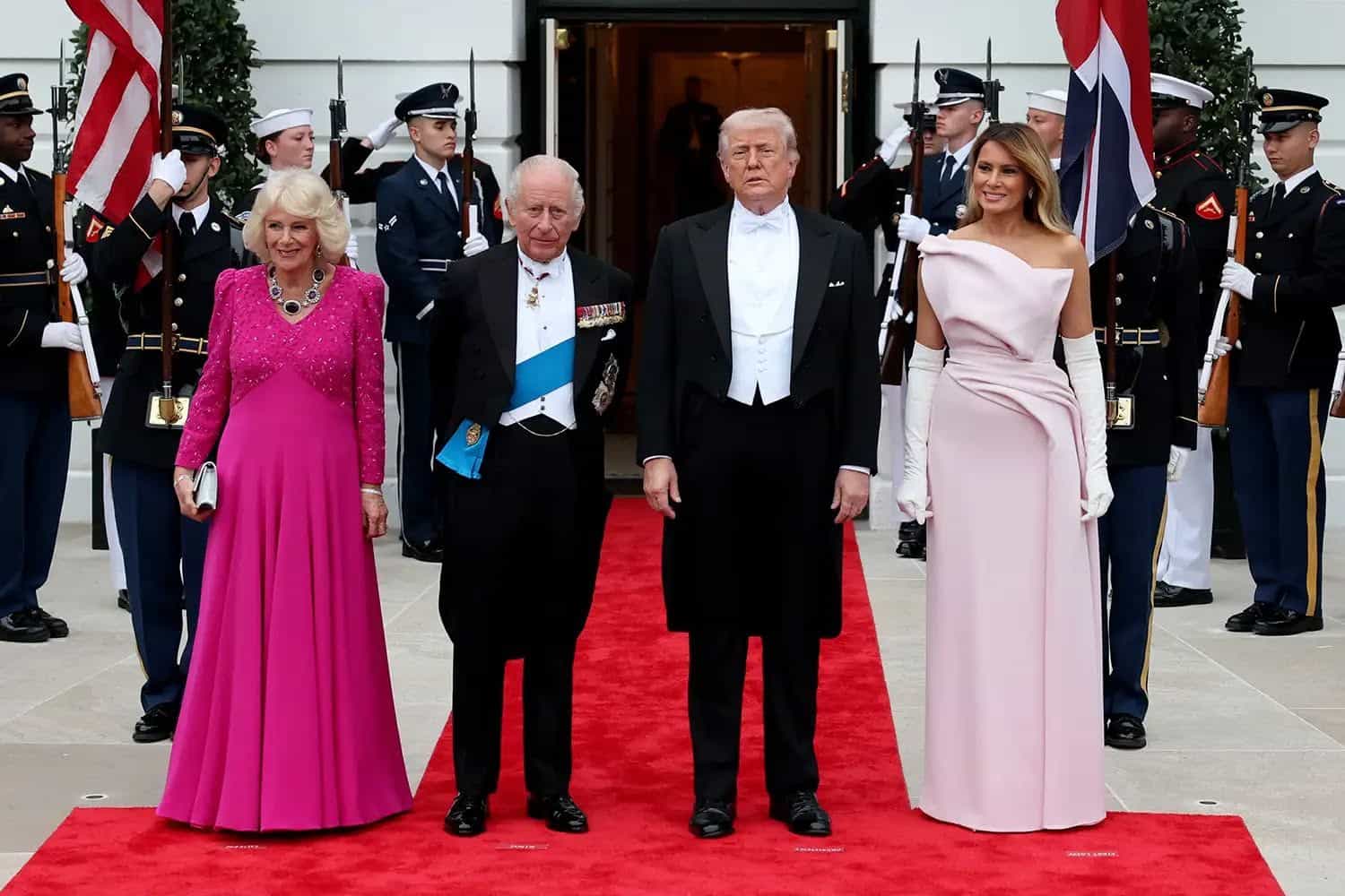 King Charles III Queen Elizabeth w USA