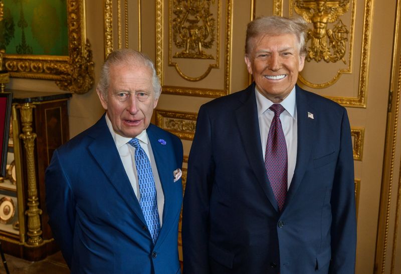 Donald trump i król karolIII