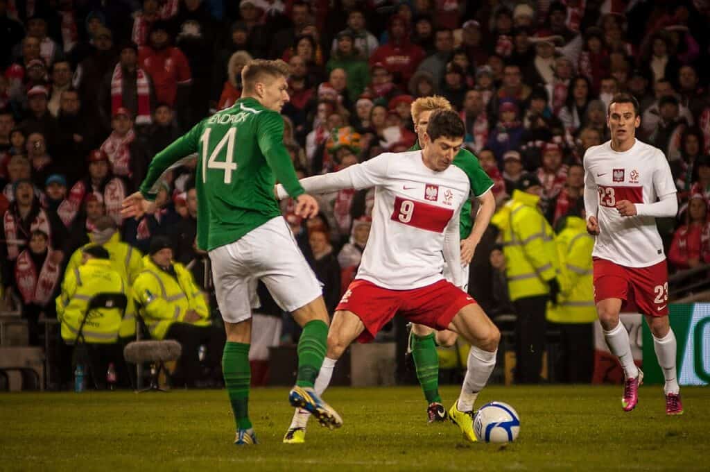 Lewandowski w meczu z Irlandią (2013)