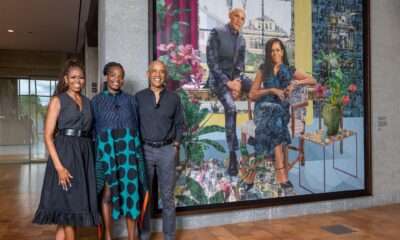 oficjalny portret Baracka i Michelle Obamów