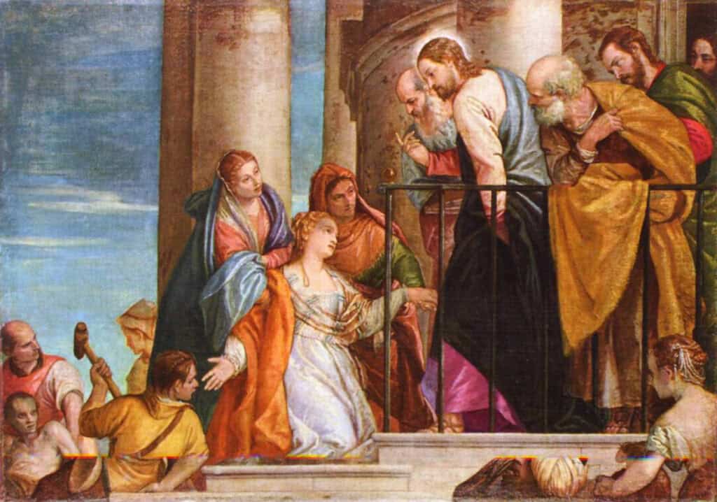 Wskrzeszenie syna wdowy z Nain (ok. 1565–1570) autorstwa Paolo Veronese