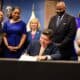 Governor Pritzker signs Illinois' eighth consecutive balanced budget.