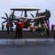 U.S. Sailors prepare for flight operations on the flight deck of Nimitz-class aircraft carrier USS Abraham Lincoln (CVN 72), June 23, 2026. Abraham Lincoln is deployed to the U.S. 5th Fleet area of operations to support maritime security and stability in the Middle East. (U.S. Navy photo)