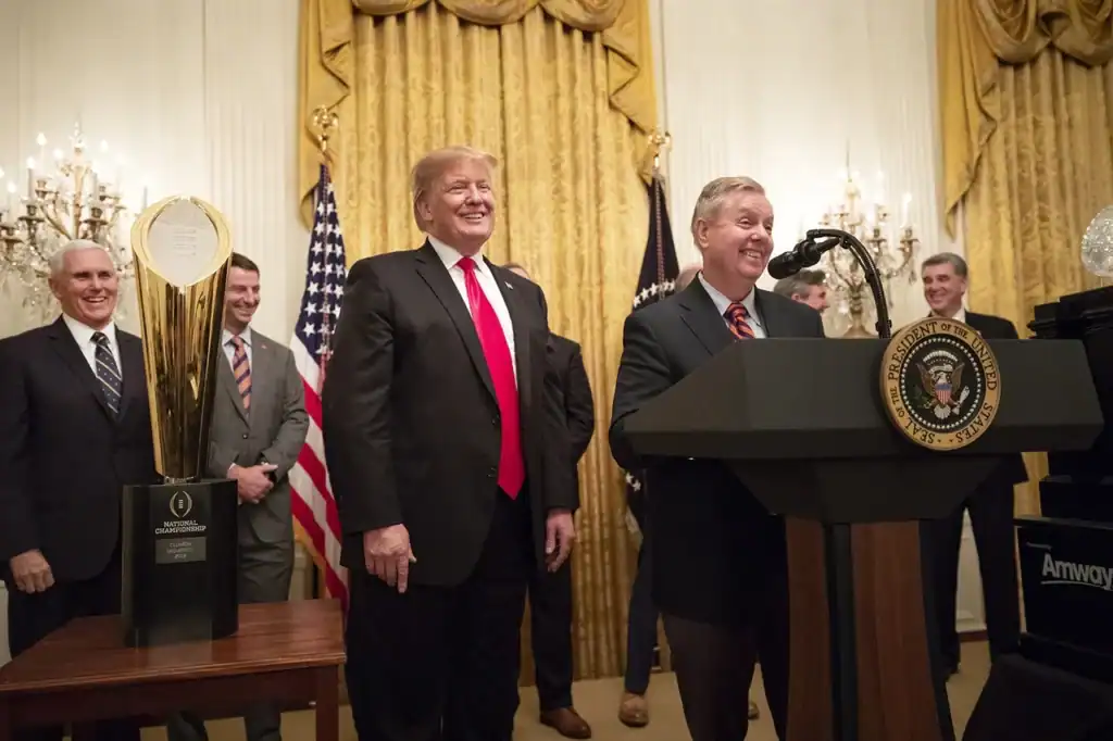 Graham i Donald Trump w styczniu 2019 r.