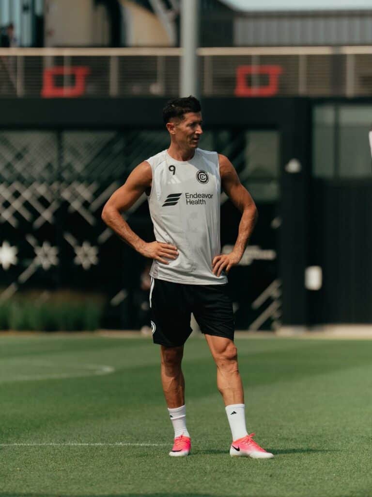 Pierwszy trening Roberta Lewandowskiego z Chicago Fire, 14 lipca