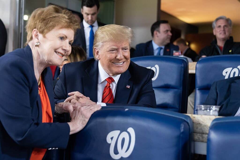 Kay Granger z Donaldem Trumpem, 2019 rok