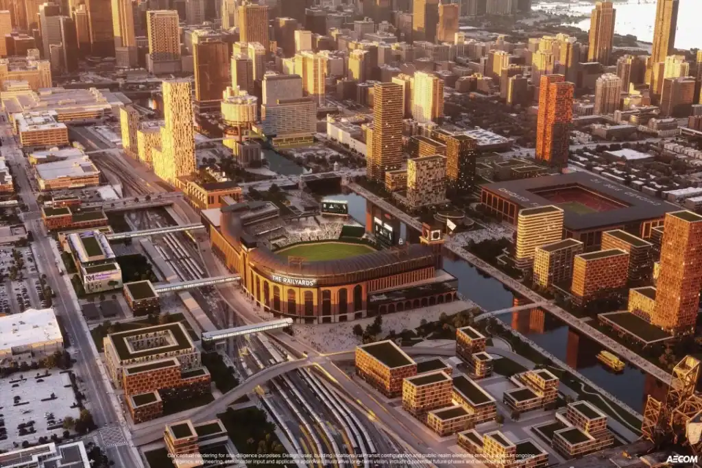 Rendering nowego stadionu White Sox