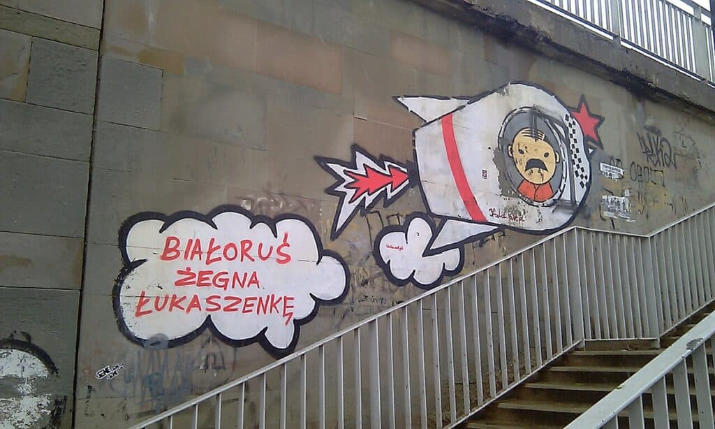 Graffiti w Warszawie, 2011 rok, łukaszenka