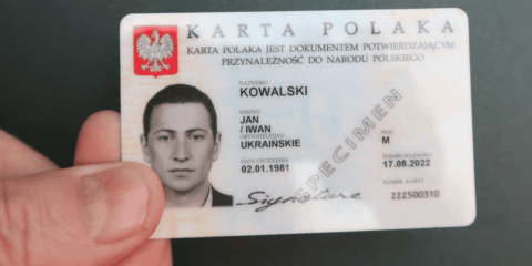 karta polaka dokument
