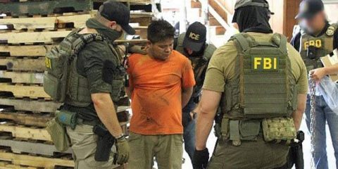 agenci ice aresztują nielegalnego imigranta